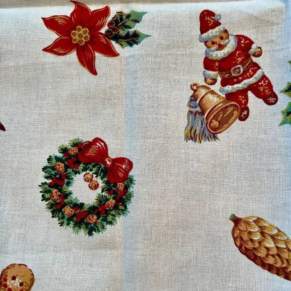 NEW Vintage Christmas Holiday‎ Cloth Napkins Set of 6